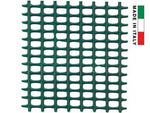 Rete in plastica quadretta verde mm.5x5 - maglia mm.5x5, altezza cm.100 - con bordi di finitura adatta per delimitazione recinzione e protezione, utilizzo: casa, giardino ecc., lunghezza rotolo mt.50...