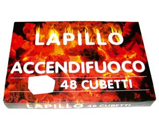 Accendifuoco 48 cubi - solido in cubetti, composizione a base di petrolio, adatto per caminetti, stufe, grill