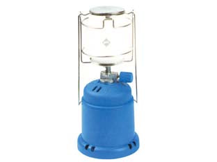 Lampada gas camping accensione normale modello 206l - con supporto in plastica, accensione normale