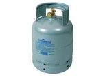 Bombola per gas gpl ricaricabile - Kg.2 - capienza lt.4,8 - ø cm.21x26h. - con rubinetto da 20x14 sinistro