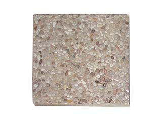 Base in ghiaia lavata per ombrellone - cm.50x50 - peso Kg.20,5 - ciottoli mm.15/30