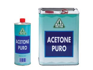 Acetone puro - lt.5 - ottimo solvente per grassi, oli, cere, resine, gomme, plastica, pitture, vernici, collanti a base di gomma, sgrassante e smac...