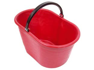 Cesta ovale per raccolta manico plastica lt.20 - capacità lt.20, cm.54x34x23h. - in plastica per alimenti, con manico