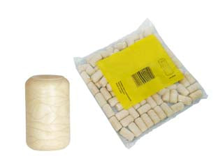 Tappo sintetico in similsughero mm.22x38 - mm.22x38, in busta da pz.100 - uso alimentare