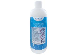 Sanaton detergente basico - Kg.1 - liquido limpido incolore, soluzione al 28% di NaOH, detartarizzzante e detergente specifico per vasi vinari ed attrezzature e...