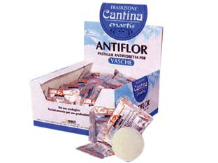 Antiflor vasche - 45 pastiglie da gr.20 - antifioretta per vasche, in compresse da gr.20, prodotto contenente isosolfocianato di allile (essenza di senape) supportato ...