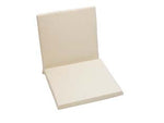 Cuscino imbottito con schienale basso - cm.42x42x45h. spessore cm.4 - tessuto con trattamento al TEFLON, colore BEIGE, sfoderabile