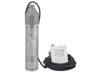 Elettropompa sommersa kw 0,75 venus 100 - 750w potenza assorbita, 1 Hp, tensione 230v / 50Hz monofase con quadro condensatore inserito in quadro, protettore termico ...