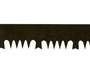 Lame in acciaio temprato a impulsi per segoncino denti castello cm.53 - cm.53 21' - denti a castello fini