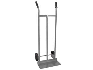 Carrello portacasse base portata max kg.60 - struttura: telaio dritto in acciaio tubolare verniciato ø mm.25 con ruote in gomma piena ø mm.150x35 foro ø mm.12, dimensioni...