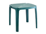 Tavolo da giardino 75x75 verde cm.75x75x72h. - cm.75x75x72h. - peso kg.5,9 - in polipropilene, impilabile