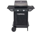 Barbecue gas 2 bruc. + fornello cm.44,5x34,5 xpert 100 ls plus - bracere cm.44,5x34,5 - misure cm.82,5x50x99h., potenza 7,1+2,1 Kw, grill a gas GPL con 2 bruciatori in acciaio, consumo gas 517+153 g/h, accensione ...