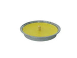 Citronella piccola in ciotola di alluminio - ø cm.11x2h. - colore giallo profumo citronella