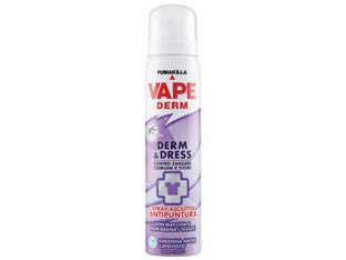 Repellente antipuntura spray derm and dress - bombola spray ml.100 - applicato sulla pelle e sui vestiti permette la protezione dalle punture di zanzare comuni e tigre, moscerini ed altri insett...