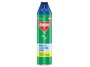 Baygon insetticida mosche e zanzare plus - ml.400 - spray studiato per liberare gli ambienti domestici da mosche, zanzare e altri insetti volanti, grazie alla sua formula garant...