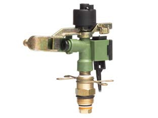 Irrigatore junior teso 4 1 getto a settore - irrigatore ad impulsi con corpo in plastica ad angolo basso, attacco a vite maschio 1/2'- diametro ugello mm.4, dotato di rom...