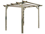 Pergola libera in pino impregnato - cm.300X300X240h., base palo cm.9x9 - Nessuna Descrizione per questo prodotto