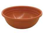 Vaso ciotola clivia - ø cm.40x14h. - in plastica, colore terracotta