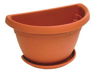 Gerla mimosa - cm.30x20x22h. - in plastica, colore terracotta