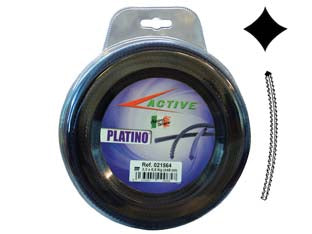 Filo nylon platino seghettato viola  per decespugliatori - ø mm.4 - blister mt.15 - filo che grazie alle sue eccezionali caratteristiche in termini di resistenza e di durata si posiziona come un prodotto veram...