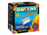 Diavolina accendifuoco lignite - conf. 16 tavolette maxi - nuova formula inodore, ideale per camini e barbecue, maxi tavolette potenziate con carbone vegetale, offrono una combustione ...