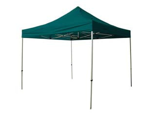 Gazebo veloce verde - cm.300x300 - struttura e telaio alluminio, altezza utile 194cm, ingombro in altezza 320cm, gambe 30 / 25x30 / 25x1mm, cornice 20x12x0,8 ...