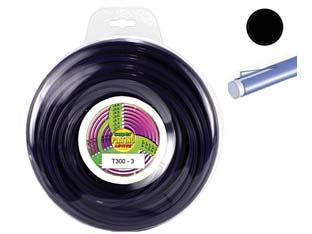 Filo nylon platino t300 tondo viola  per decespugliatori - ø mm.3 - blister mt.15 - dotato di un'ulteriore guaina esterna evita il fenomeno dell'incollamento resistendo a temperature fino a 300°, la guaina agg...