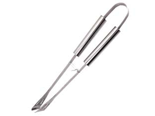 Pinza in acciaio inox per barbecue con manico alluminio - lunghezza cm.35 - pinza in acciaio inox AISI 410