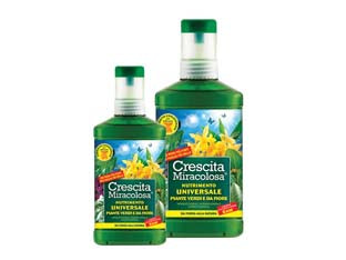 Concime universale crescita miracolosa - ml.375 in flacone - è un concime liquido completo, perfettamente bilanciato, con micro e macro elementi al massimo livello nutrizionale e sostanz...