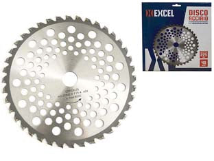 Disco al widia per decespugliatore a 40 denti - ø mm.230 - accaio widia SKS-5, spessore mm 2,0, foro mm 25,4, denti 40