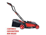 Rasaerba a batteria 36v taglio cm.43 rab43 only1 - 2 BATTERIE E CARICABATTERIA NON INCLUSI, telaio in ABS, larghezza di taglio cm.43, taglio regolabile 1 leva 6 posizioni, traz...