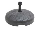 Base per ombrellone rattan rotonda - ø cm. 45x15 capacita' lt.20 in plastica antracite