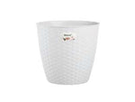 Vaso natural bianco Ø cm. 19 - cm. 19x17.5h. - lt.3 - adatto a contenere un vaso da diametro cm. 17