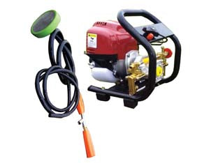 Pompa alta pressione fst-p768 motore 4t 1,6 hp con supporto per irror. - motopompa con motore a scoppio BC35 4 tempi benzina, 2 pistoni, 1,2KW CC 35,8, pressione massima 25 bar, temperatura max liqu...