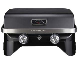 Barbecue gas 2 bruciatori cm.58x36 attitude 2100 lx - bracere cm.58x36 - misure cm.65x52x36h., potenza 5kw, grill a gas GPL con 2 bruciatori con sistema blue flame (acciaio alluminato), accensione i...