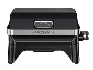 Barbecue gas 1 bruciatore cm.48x26 attitude 2go cv black - bracere cm.48x26 - misure cm.59x52x36h., potenza 2,4 kw, grill con cartuccia CV 470, 1 bruciatore con sistema Blue Flame (acciaio alluminato) , ...