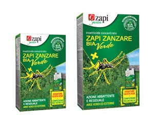 Insetticida zanzare bia verde concentrato - ml.100 - a base di Cipermetrina pura, Pralletrina pura e Piperonil butossido puro, insetticida concentrato per uso sul verde, azione r...