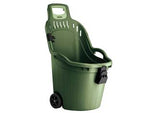 Carriola multiuso helpy cart verde lt.50 - cm.59,5x53x88,5h. - lt.50 - completa di fermascopa, porta attrezzi convertibile in piedistallo e maniglie laterali di sollevamento, ideale per raccoglier...