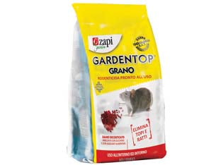 Topicida gardentop grano rosso - busta kg.1,5 - grano decorticato arricchito con sostanze adescanti, efficace contro topi e ratti, con Tecnologia 'S.A.T.' per aumentare l’ef...