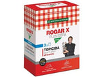 Topicida rogar x plus extra tris - gr.1500 in scatola 3 bustine da gr.500 - è un rodenticida idrorepellente e croccante in grani aromatizzati all'arancio che rimangono fragranti per lungo tempo, il par...