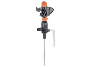 Irrigatore settori impact spike in blister 8707 - Irrigatore a battente per irrigazione di superficie. Testina per irrigazione a settori da 0° a 360° oppure a rotazione contin...