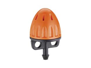 Gocciolatore aspersore regolabile in blister 91232 - Gocciolatore aspersore con portata regolabile 0-40 l/h da completamente chiuso a completamente aperto. Copre un’area di 360°....