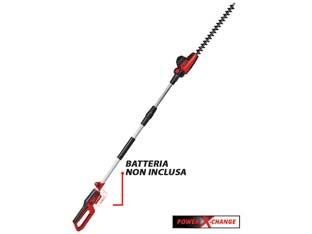 Tagliasiepi a batteria telescopico 18v lama cm.45 (gc-hh 18/45 li-t) - 18v di potenza, lunghezza barra cm.45, spesso di taglio max cm.41, distanza tra i denti cm.1,8, tagli 1.400 al minuto, fami...