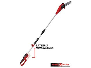 Elettrosega a batteria telescopica 18v barra cm.20 (gc-lc 18/20 li) - 18v di potenza, lunghezza di taglio cm.19,5, lunghezza barra cm.20, velocità 5,5 m/s, capacità serbatoio olio ml.70, famigl...