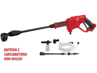 Idropistola a batteria 18v only1 - BATTERIA E CARICABATTERIA NON INCLUSI, pressione massima 24 Bar, flusso d'acqua nomimale 2 L/min, getto mt.2, tempo efflusso ...