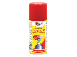 Insetticida overcid spray autosvuotante - ml.150 in bombola spray - composizione Deltametrina 0,10% Tetrametrina 0,20% Piperonil butossido 0,60%, insetticida in bombola spray autosvuotante per ...